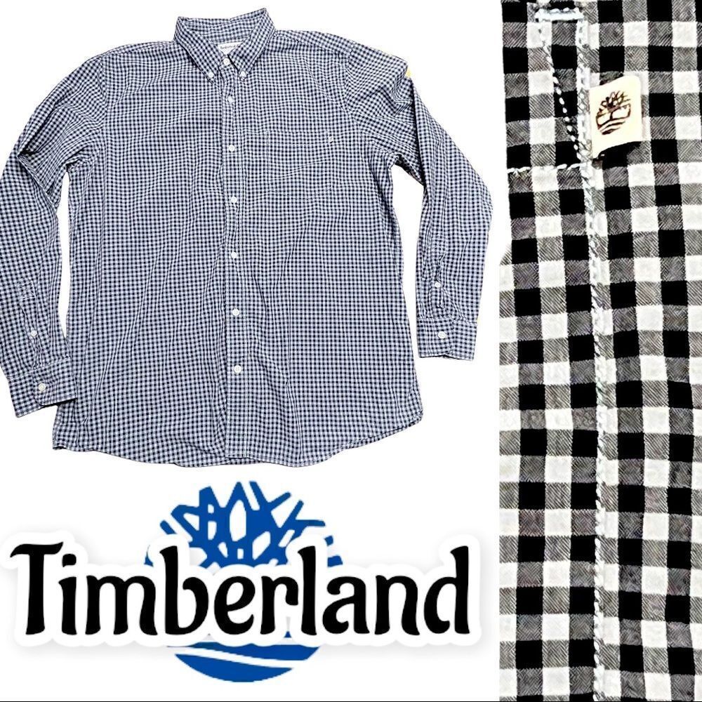 Timberland XL Button Down Checkered Long Sleeve